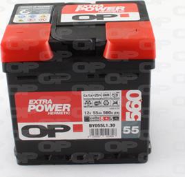 Open Parts BY055L1.30 - Стартерная аккумуляторная батарея, АКБ autospares.lv