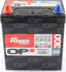 Open Parts BY035A4.01 - Стартерная аккумуляторная батарея, АКБ autospares.lv