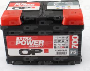 Open Parts BY075L3B.30 - Стартерная аккумуляторная батарея, АКБ autospares.lv