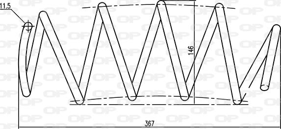 Open Parts CSR9061.00 - Пружина ходовой части autospares.lv