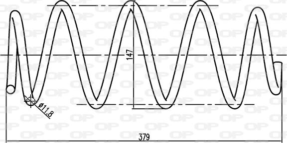 Open Parts CSR9067.00 - Пружина ходовой части autospares.lv