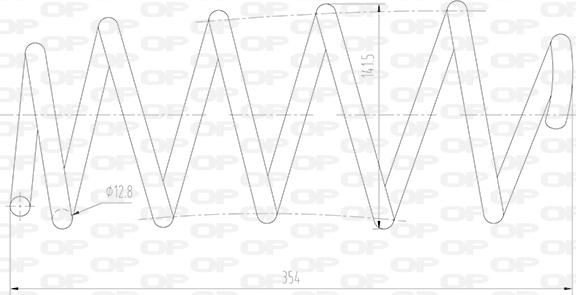 Open Parts CSR9015.00 - Пружина ходовой части autospares.lv