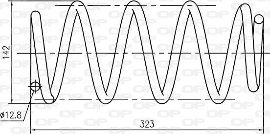 Open Parts CSR9276.00 - Пружина ходовой части autospares.lv