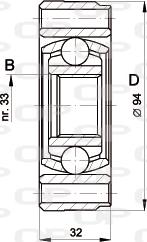 Open Parts CVJ5402.20 - Шарнирный комплект, ШРУС, приводной вал autospares.lv