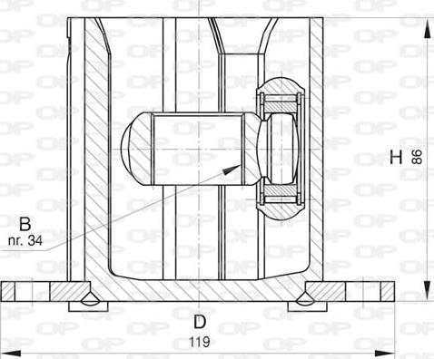 Open Parts CVJ5817.20 - Шарнирный комплект, ШРУС, приводной вал autospares.lv