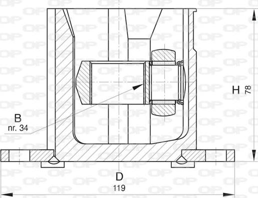 Open Parts CVJ5832.20 - Шарнирный комплект, ШРУС, приводной вал autospares.lv