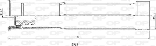 Open Parts DCK5107.02 - Пылезащитный комплект, амортизатор autospares.lv