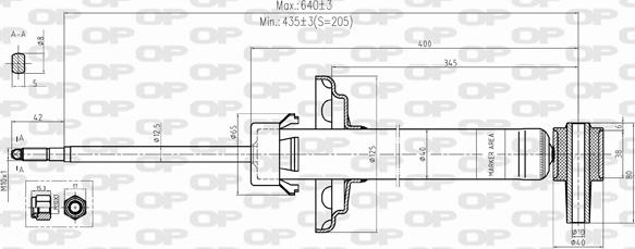 Open Parts SAB8499.32 - Амортизатор autospares.lv