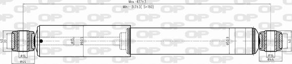 Open Parts SAB8498.32 - Амортизатор autospares.lv