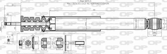 Open Parts SAB8497.32 - Амортизатор autospares.lv