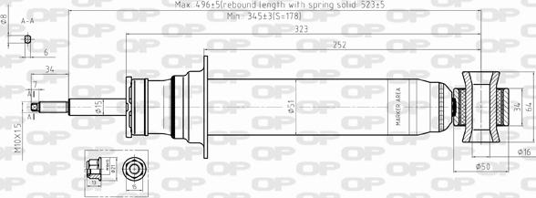 Open Parts SAB8405.31 - Амортизатор autospares.lv