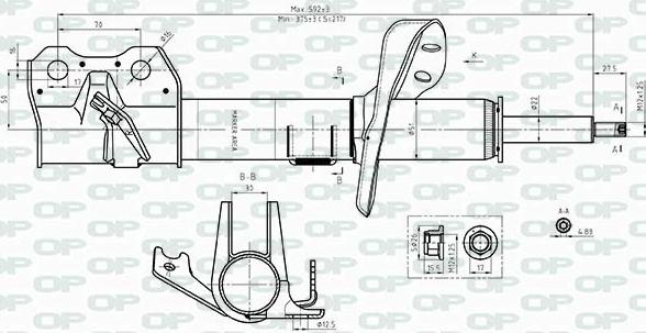 Open Parts SAB8414.31 - Амортизатор autospares.lv