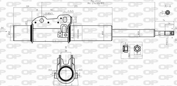 Open Parts SAB8416.31 - Амортизатор autospares.lv