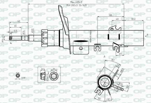 Open Parts SAB8417.31 - Амортизатор autospares.lv