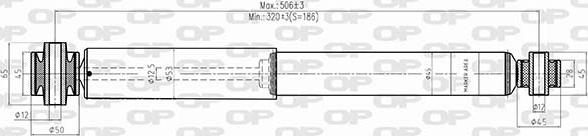 Open Parts SAB8483.32 - Амортизатор autospares.lv