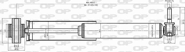 Open Parts SAB8429.32 - Амортизатор autospares.lv