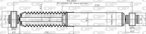 Open Parts SAB8596.32 - Амортизатор autospares.lv