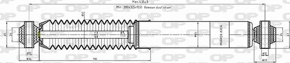 Open Parts SAB8591.32 - Амортизатор autospares.lv