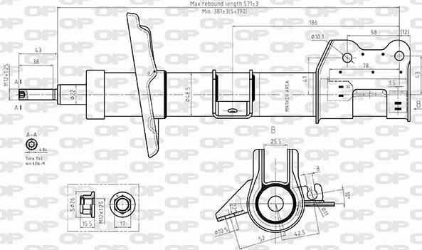 Open Parts SAB8597.31 - Амортизатор autospares.lv