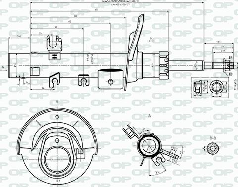 Open Parts SAB8549.31 - Амортизатор autospares.lv