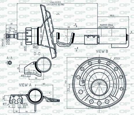 Open Parts SAB8545.31 - Амортизатор autospares.lv