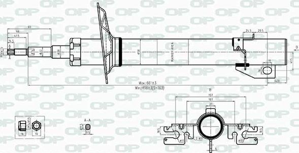 Open Parts SAB8541.31 - Амортизатор autospares.lv