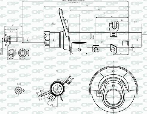 Open Parts SAB8550.31 - Амортизатор autospares.lv