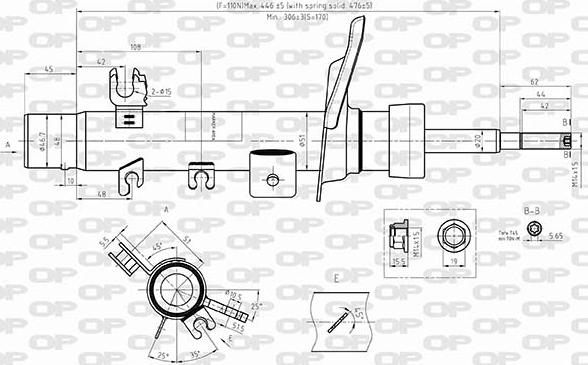 Open Parts SAB8553.31 - Амортизатор autospares.lv