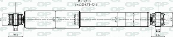 Open Parts SAB8552.32 - Амортизатор autospares.lv