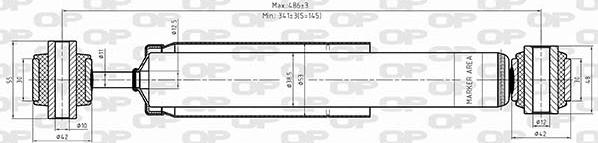 Open Parts SAB8566.32 - Амортизатор autospares.lv