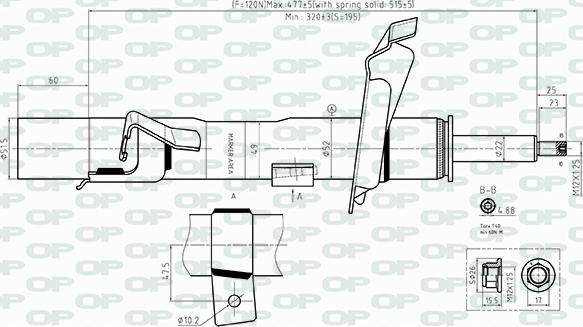 Open Parts SAB8560.31 - Амортизатор autospares.lv