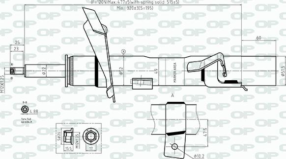 Open Parts SAB8561.31 - Амортизатор autospares.lv