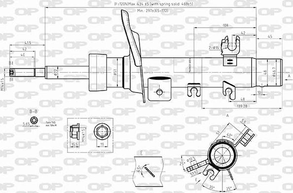 Open Parts SAB8568.31 - Амортизатор autospares.lv