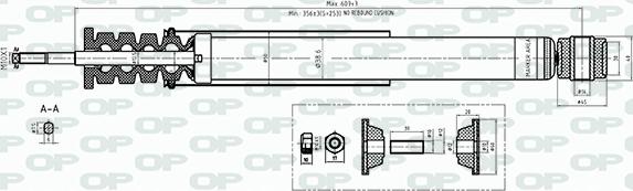 Open Parts SAB8563.32 - Амортизатор autospares.lv