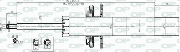 Open Parts SAB8562.31 - Амортизатор autospares.lv