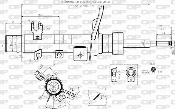 Open Parts SAB8567.31 - Амортизатор autospares.lv