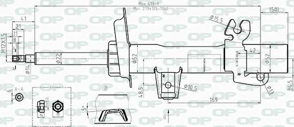 Open Parts SAB8509.31 - Амортизатор autospares.lv