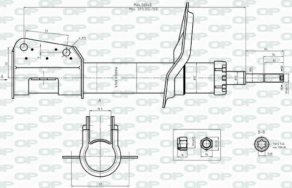 Open Parts SAB8513.31 - Амортизатор autospares.lv