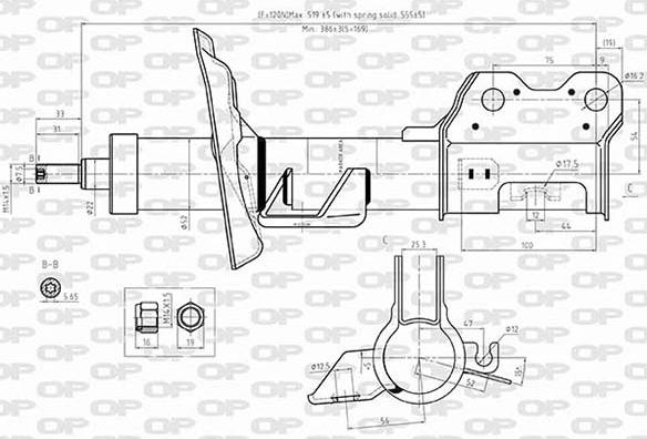 Open Parts SAB8586.31 - Амортизатор autospares.lv