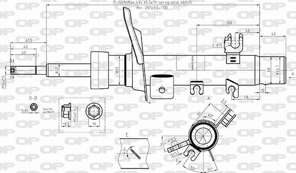 Open Parts SAB8580.31 - Амортизатор autospares.lv