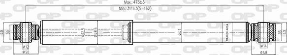 Open Parts SAB8539.32 - Амортизатор autospares.lv