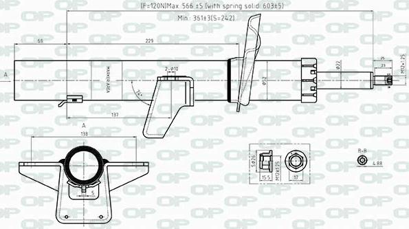 Open Parts SAB8535.32 - Амортизатор autospares.lv