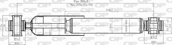 Open Parts SAB8533.32 - Амортизатор autospares.lv