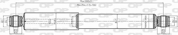 Open Parts SAB8537.12 - Амортизатор autospares.lv