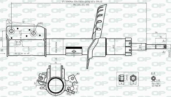 Open Parts SAB8524.31 - Амортизатор autospares.lv