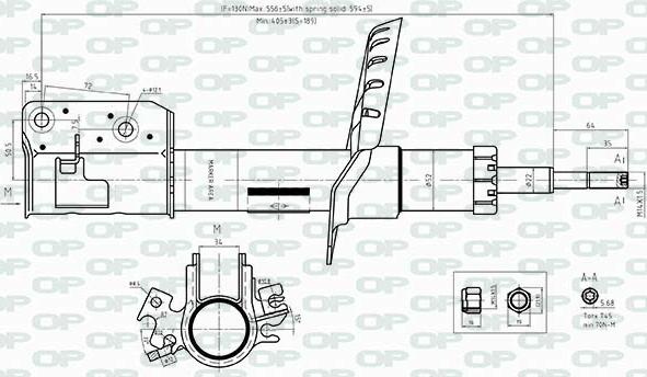 Open Parts SAB8525.31 - Амортизатор autospares.lv