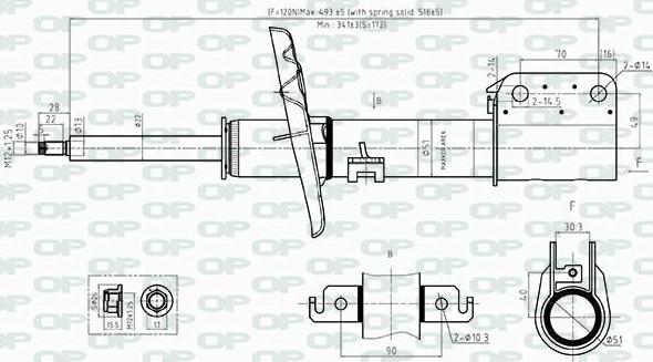 Open Parts SAB8522.31 - Амортизатор autospares.lv