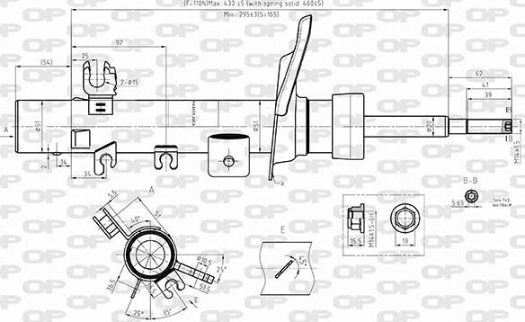 Open Parts SAB8570.31 - Амортизатор autospares.lv