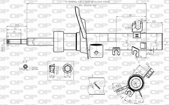 Open Parts SAB8578.31 - Амортизатор autospares.lv