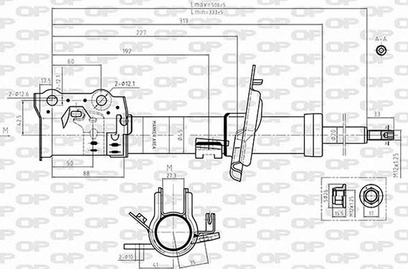 Open Parts SAB8645.31 - Амортизатор autospares.lv